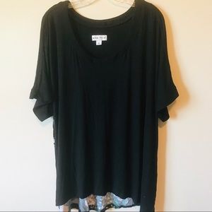 Adorable Ava & Vic Hi Lo Top with Floral Backside